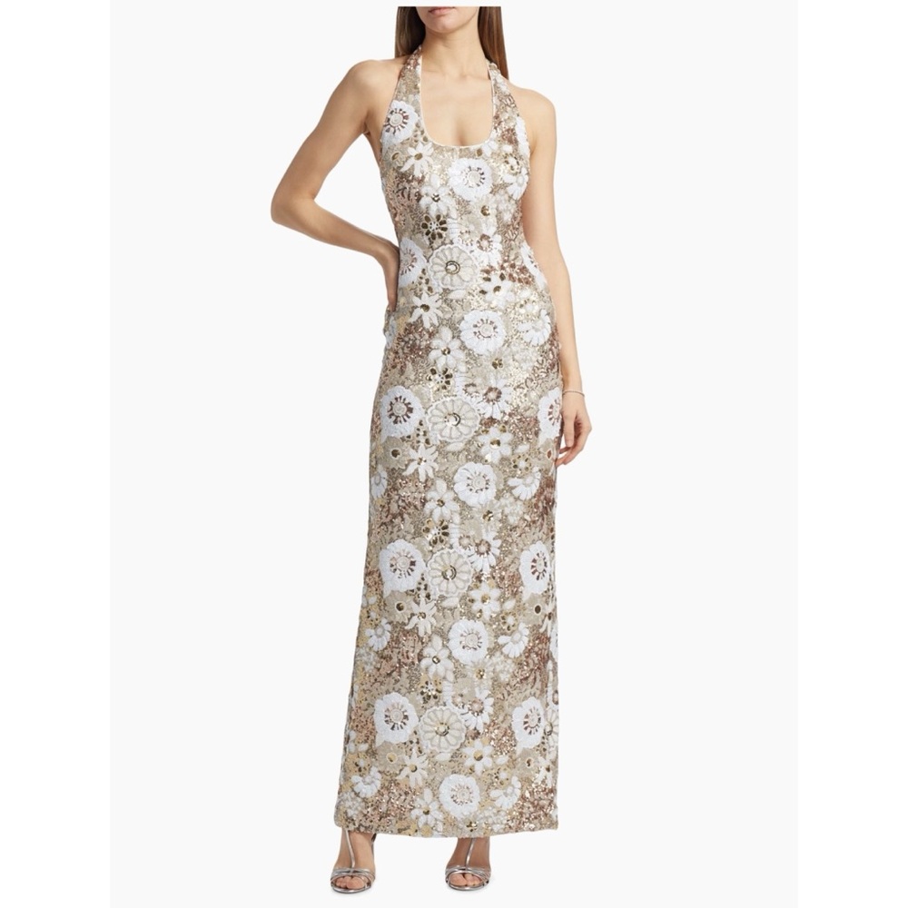 NWT! Ramy Brook Tiffany Floral Sequin Dress